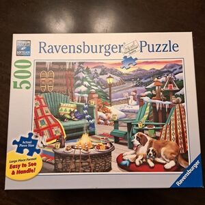 Ravensburger 500 Piece Jigsaw Puzzle 'Apres Ski' Large Piece Format Complete